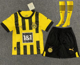 Kids kit 22-23 Borussia Dortmund home Thailand Quality