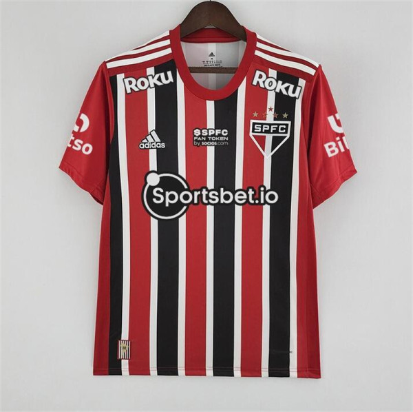 All sponsors 22-23 Sao Paulo Away Fans Version Thailand Quality