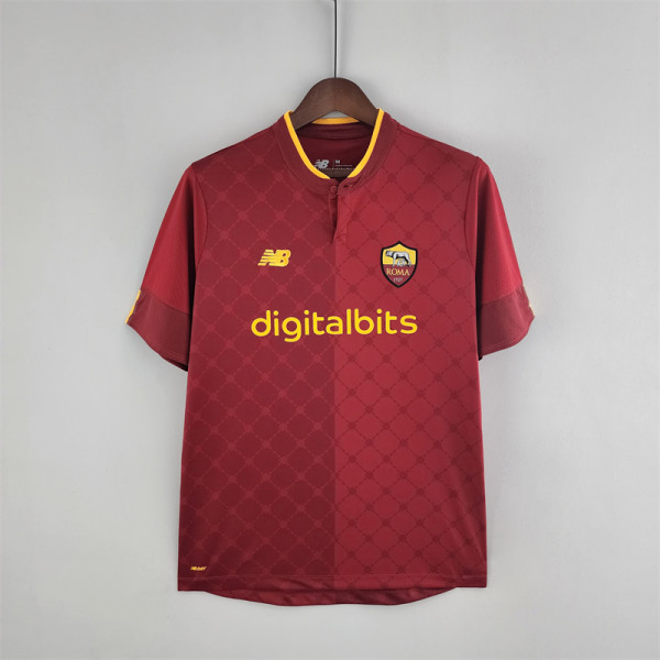 22-23 AS Roma home Fans Version Thailand Quality