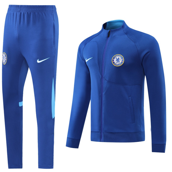 22-23 Chelsea (bright blue) Jacket Adult Sweater tracksuit set