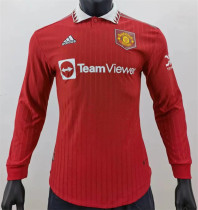 Long sleeve 22-23 Manchester United home Player Version Thailand Quality
