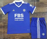 22-23 Leicester City home Set.Jersey & Short High Quality