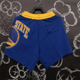 Golden State Warriors  勇士队 运动休闲短裤 蓝色