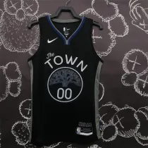 Golden State Warriors 20赛季 勇士 黑灰色 00号 库名加