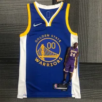 Golden State Warriors 75周年 勇士 蓝色 00号 库明加