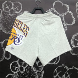 Los Angeles Lakers 湖人队 运动休闲短裤 浅灰色