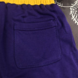 Los Angeles Lakers 湖人队 运动休闲短裤 紫色
