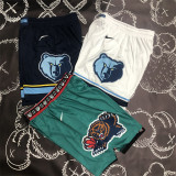 Memphis Grizzlies 灰熊 藏蓝色 短裤