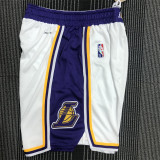 Los Angeles Lakers  75周年 湖人 白色 球裤