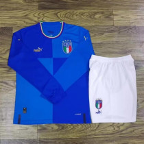 Long sleeve 2022 Italy home Adult Jersey & Short Set High Quality