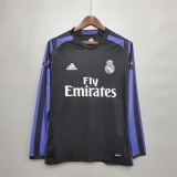 15-16 Real Madrid Third Away ( Long sleeve) Retro Jersey Thailand Quality