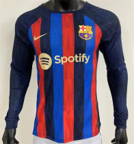 Long sleeve 22-23 FC Barcelona home Player Version Thailand Quality