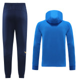 2022 Italy (bright blue) Jacket and cap set training suit Thailand Qualit