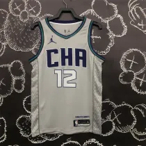 Charlotte Hornets 19赛季 黄蜂 灰色 1号 鲍尔