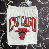 Chicago Bulls  NBA 公牛队 灰色 棉短裤