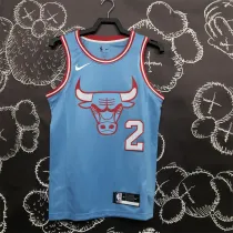 Chicago Bulls  公牛队 蓝色 2号 鲍尔