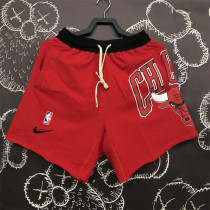 Chicago Bulls  NBA 公牛队 红色 棉短裤
