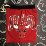 Chicago Bulls  NBA 公牛队 红色 棉短裤