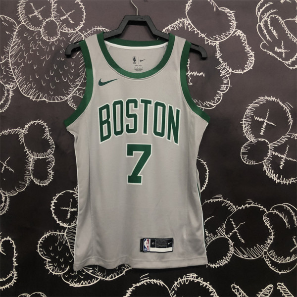Boston Celtics  凯尔特人 灰色 7号 布朗