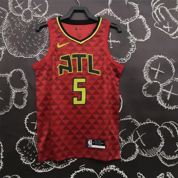 Atlanta Hawks 老鹰队 红格子 5号 穆里