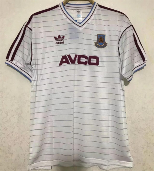 1986  West Ham United Away Retro Jersey Thailand Quality