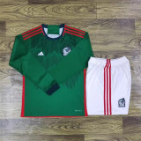 Long sleeve 2022 Mexico home Set.Jersey & Short High Quality