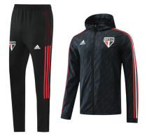 22-23 Sao Paulo (black)  Windbreaker Soccer Jacket Training Suit