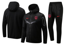 22-23 Atletico Madrid (black) Jacket and cap set training suit Thailand Qualit