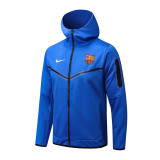 22-23 Barcelona (bright blue) Jacket and cap set training suit Thailand Qualit