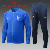 Young 22-23 France (bright blue) Jacket Sweater tracksuit set
