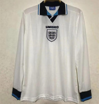 Long sleeve 96-97 England home Retro Jersey Thailand Quality