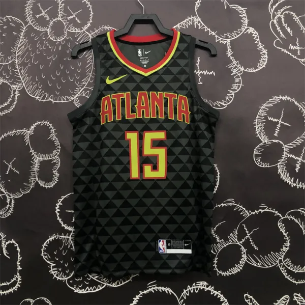 Atlanta Hawks 老鹰队 黑格子 15号 卡特