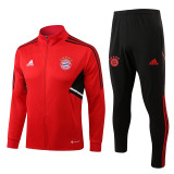 22-23 Bayern München (Red) Jacket Sweater tracksuit set