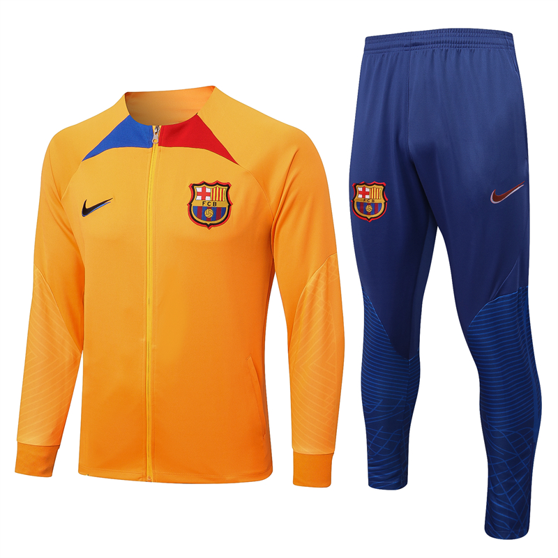 2223 Barcelona (Orange) Jacket Adult Sweater tracksuit set