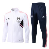 22-23 Arsenal (White) Jacket Adult Sweater tracksuit set