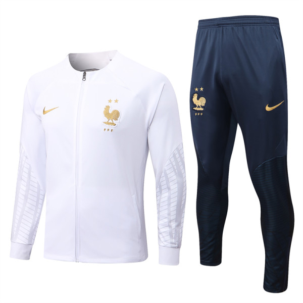 2022 France (White) Jacket Sweater tracksuit set