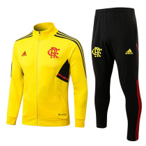 22-23 Flamengo (yellow) Jacket Adult Sweater tracksuit set