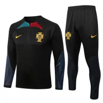 22-23 Portugal (black) Adult Sweater tracksuit set