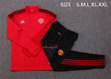 22-23 Manchester United (Red) Adult Sweater tracksuit set