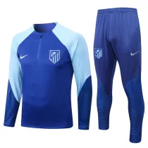 22-23 Atletico Madrid (bright blue) Adult Sweater tracksuit set
