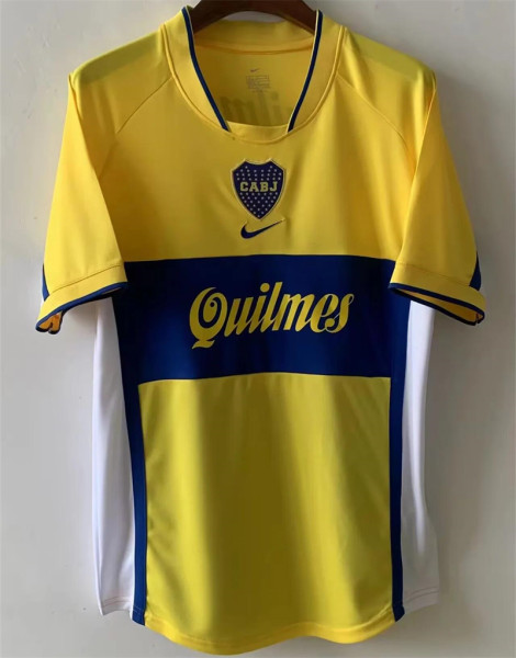 2001 CA Boca Juniors Away Retro Version Thailand Quality