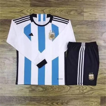 Long sleeve 2022 Argentina home Set.Jersey & Short High Quality
