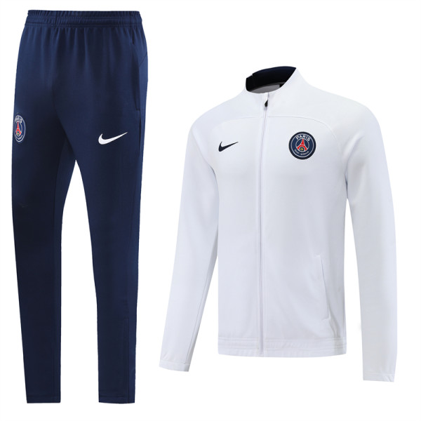22-23 Paris Saint-Germain (White) Jacket Sweater tracksuit set