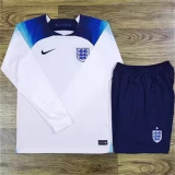 Long sleeve 2022 England home Set.Jersey & Short High Quality
