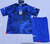 Kids kit 2022 United States Away Thailand Quality
