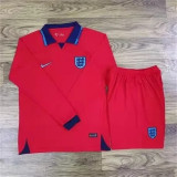 Long sleeve 2022 England Away Set.Jersey & Short High Quality