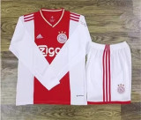 Long sleeve 22-23 Ajax home Set.Jersey & Short High Quality