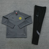 22-23 Borussia Dortmund (grey) Jacket Adult Sweater tracksuit set
