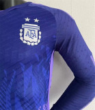 Long sleeve 2022 Argentina Away Player Version Thailand Quality