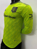 Long sleeve 22-23 Manchester United Third Away Player Version Thailand Quality